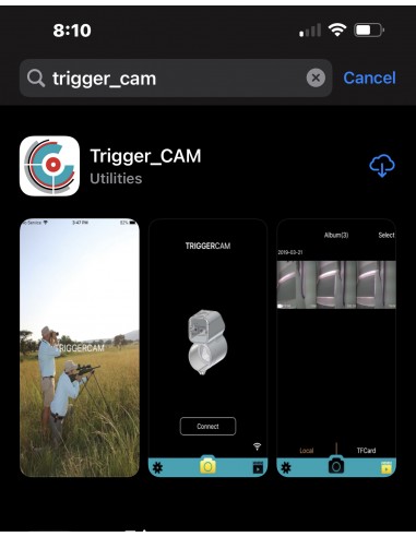 Triggercam 2.1 Camera immersive pour lunette de tir avec housse de rangement