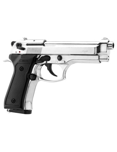 PISTOLET BERETTA 9 MM ? BLANC CHIAPPA 92 NICKEL