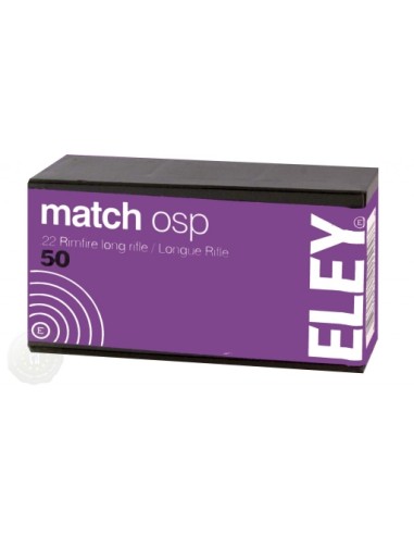 MUNITIONS ELEY CAL 22LR MATCH OSP PISTOL BOITE DE 50