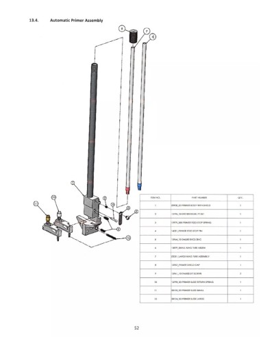 RESSORT DE RAPPEL DU CHARIOT D'AMORCAGE SQUARE DEAL DILLON - 13798