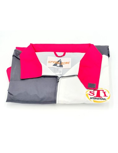 BLOUSON STI NYLON BLANC ROUGE NOIR AVEC LOGOS  XXL