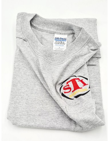 TEE SHIRT STI GRIS AVEC LOGOS MANCHES COURTES M