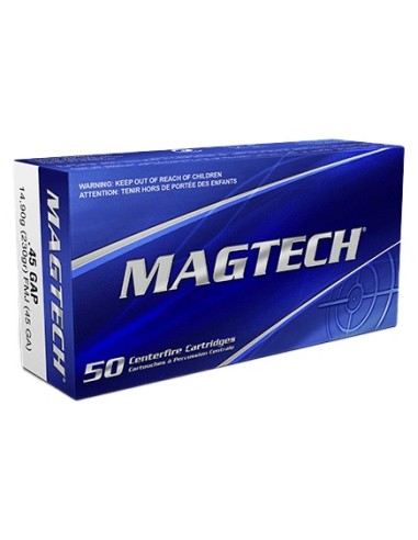 Munitions Magtech 45 GAP FMJ 230GR BOITE DE 50