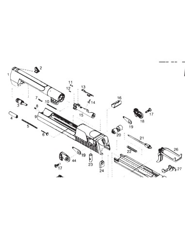 RESSORT EJECTEUR POUR DESERT EAGLE 357 I/VII