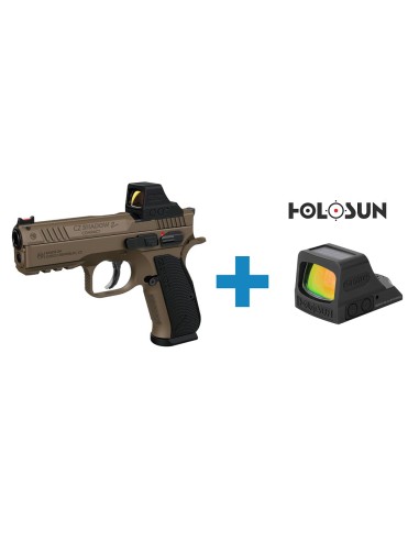 PISTOLET CZ SHADOW 2 COMPACT OR AVEC HOLOSUN HE508T-RD X2 CAL.9X19*