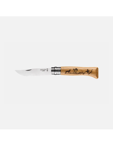 COUTEAU OPINEL N°08 ANIMALIA CHENE