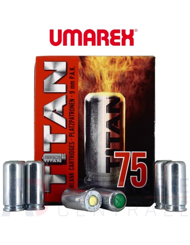 MUNITION A BLANC TITAN UMAREX 9mm PAK