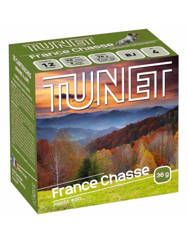 MUNITIONS TUNET FRANCE CHASSE CAL 12/70 N°6 36GR