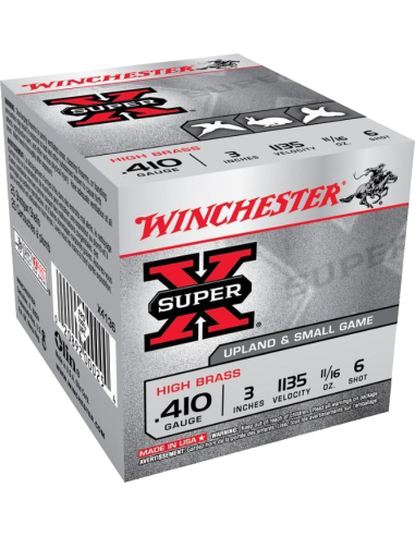 MUNITIONS WINCHESTER CAL 410/76 PB6 19.5G BOITE*25