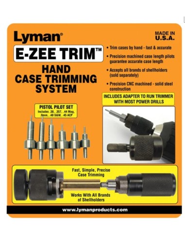 LYMAN E-ZEE TRIM SET (6 PILOTS) ARMES DE POING CASE TRIMMER LY7821892