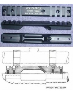 Monture rail Picatinny pour Remington 700 Short + 20 MOA - Vortex